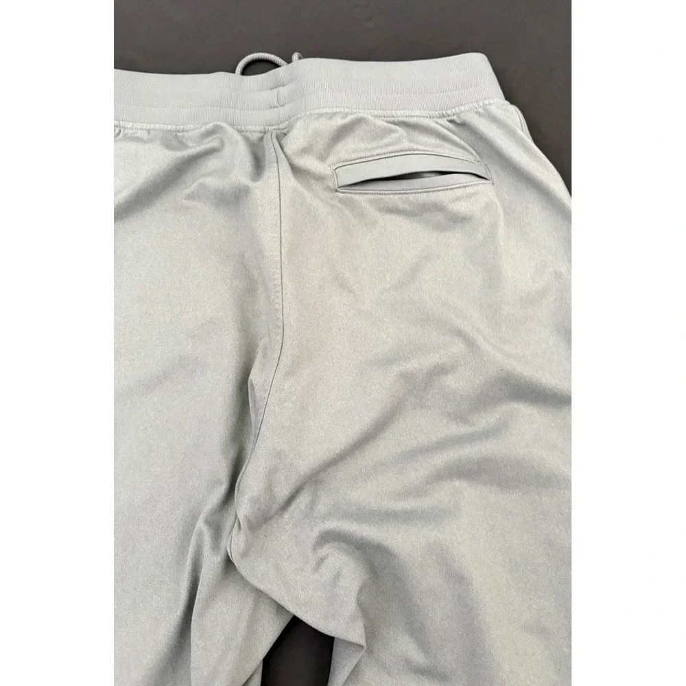 Under Armour Sweatpants Mens Large Gray Knit Jogger Zip Pockets Athletic 1366207